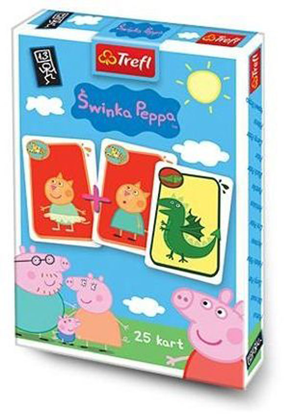 Trefl Karty Černý Petr Prasátko Peppa Pig 24 ks
