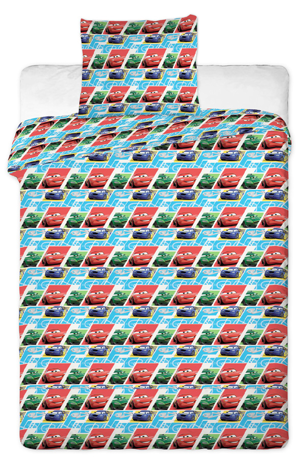 Jerry Fabrics povlečení Cars kids blue bavlna 90/130, 40/60 cm