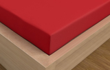 Luxusní Saténové prostěradlo červené 90x200+25 cm