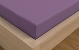 Luxusní Saténové prostěradlo fialové 90x200+15 cm