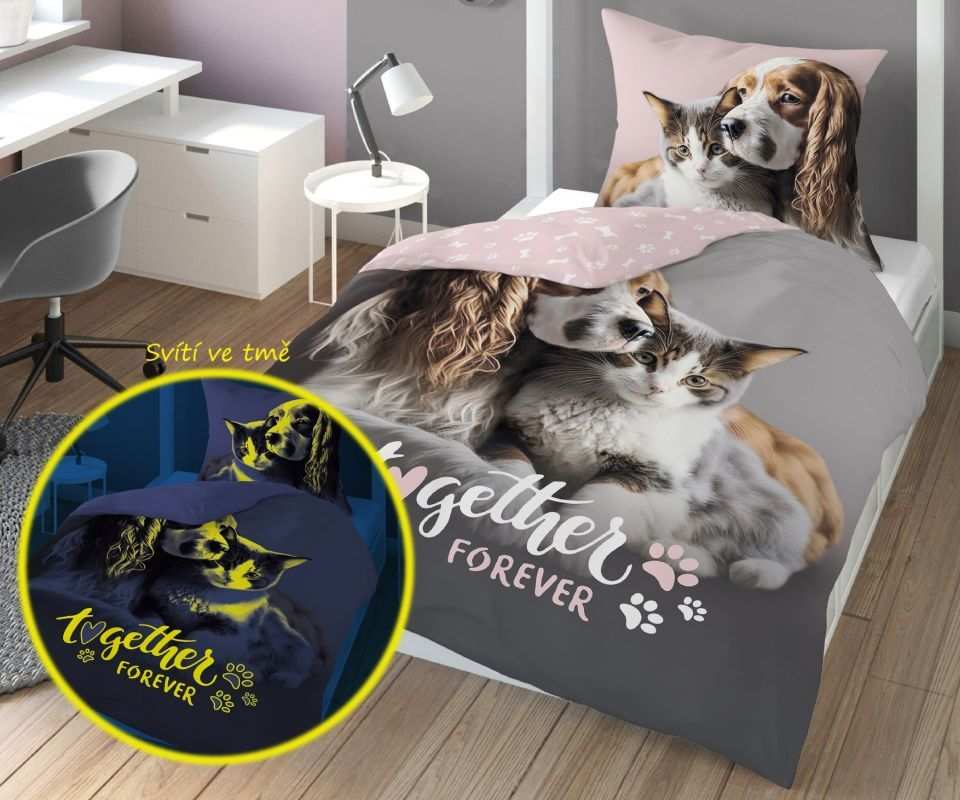 Svítící povlečení Přátelé navždy