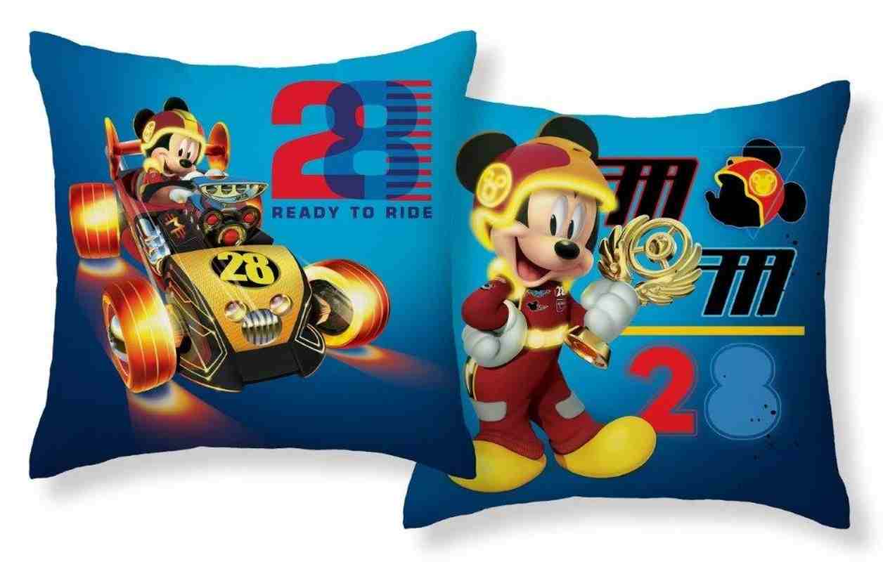 Povlak na polštářek Mickey závodník