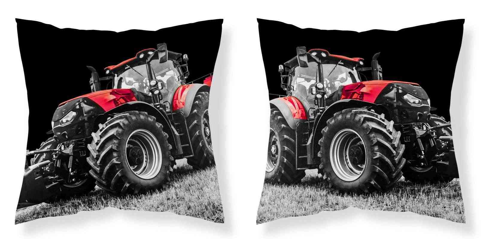 Povlak na polštářek Traktor red 