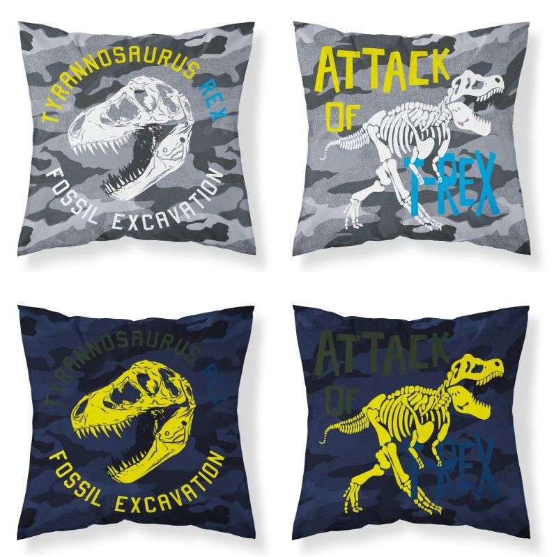Svítící povlak na polštářek Dinosaurus T-rex