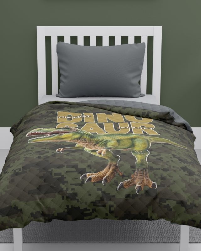 Přehoz na postel Dinosaur Army 170/210