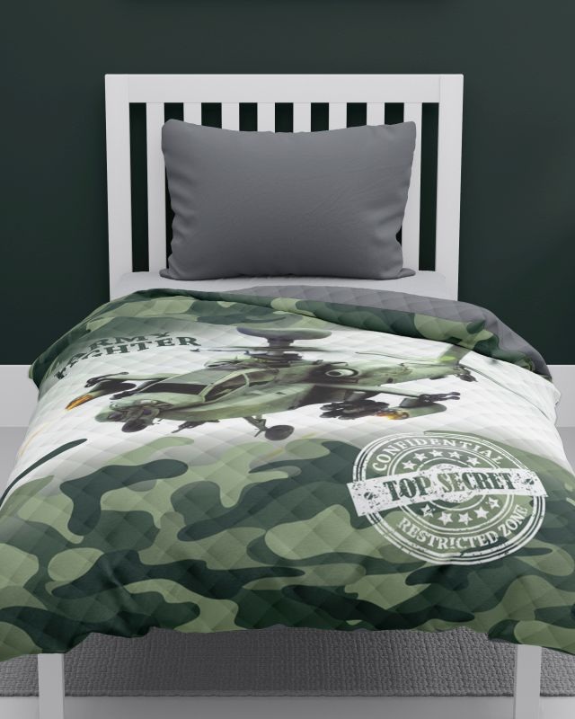 Přehoz na postel Army vrtulník 170/210