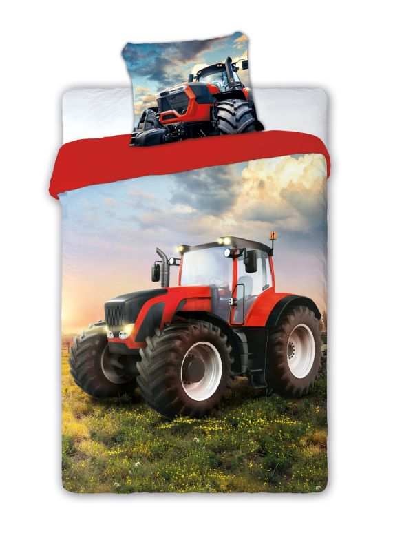 Povlečení Traktor červený