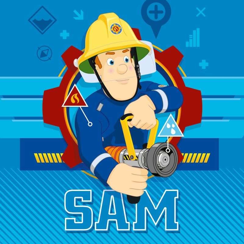 Magický ručníček Požárník Sam blue 30/30