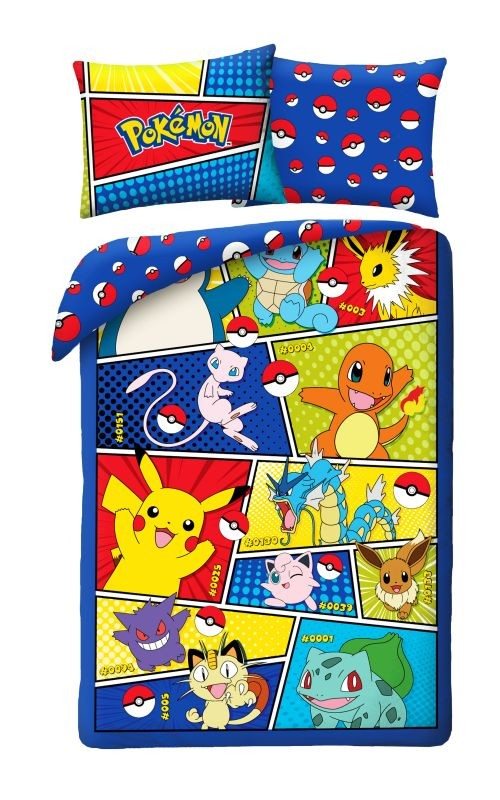 Povlečení Pokémon komiks 140/200, 70/90