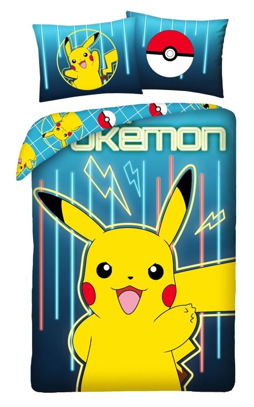 Povlečení Pokémon Pikachu blesky