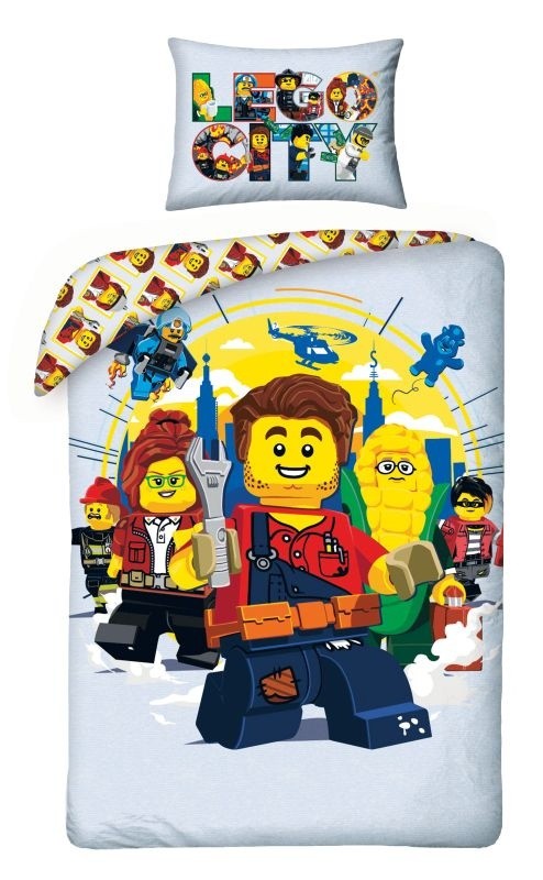 Povlečení Lego City grey