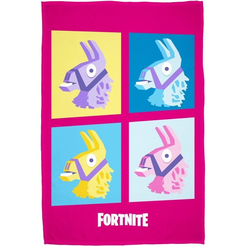 Fleece deka Fortnite Lama pink