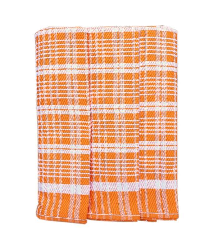 3 Kuchyňské utěrky oranžové vzor č.76