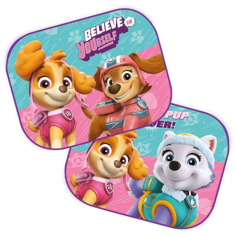Sluneční clona do auta Paw Patrol Girl 2 ks