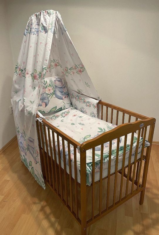 Set do postýlky Hrošíci rodina/Hrošíci baby 4D