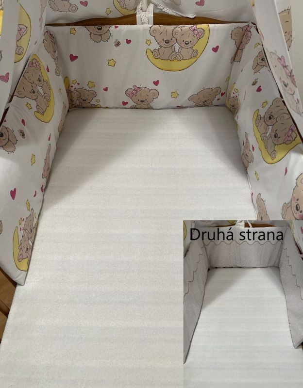 Mantinel do postýlky Medvídci hnědá