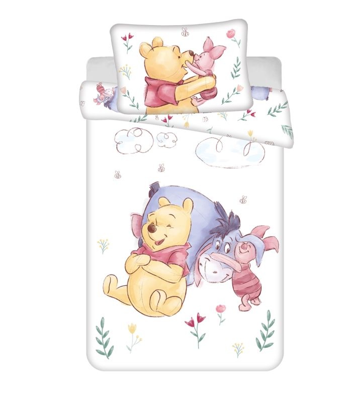Povlečení do postýlky Medvídek Pú Pooh Hugs baby 100/135, 40/60