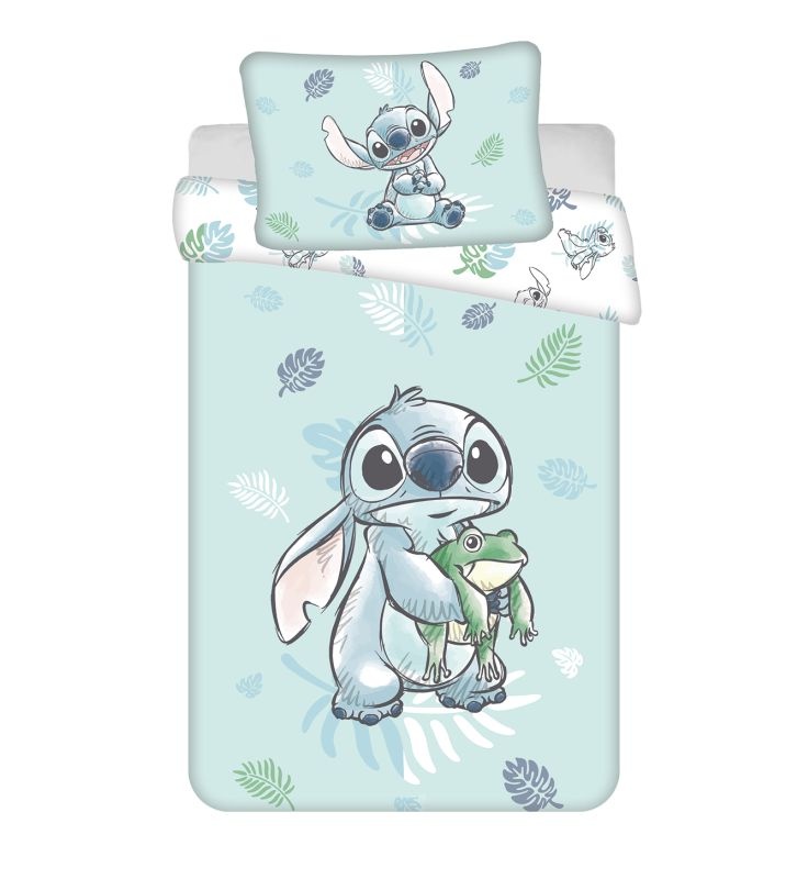Povlečení do postýlky Lilo and Stitch Frog baby 100/135, 40/60
