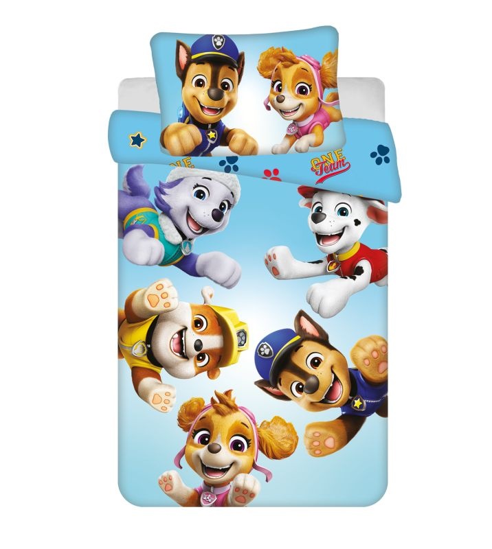 Bavlněné povlečení do postýlky s motivem Tlapková patrola Paw Patrol PP650 baby 100x135 cm + 40x60 cm