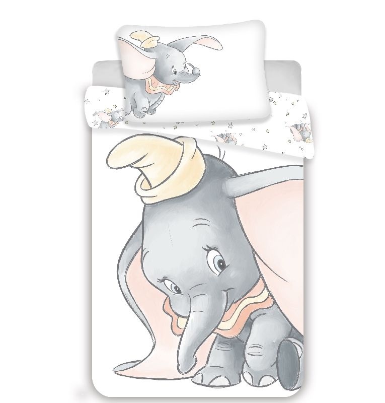 Povlečení do postýlky Dumbo Grey baby