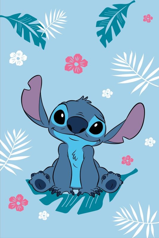 Fleece deka Lilo and Stitch Blue 100/150