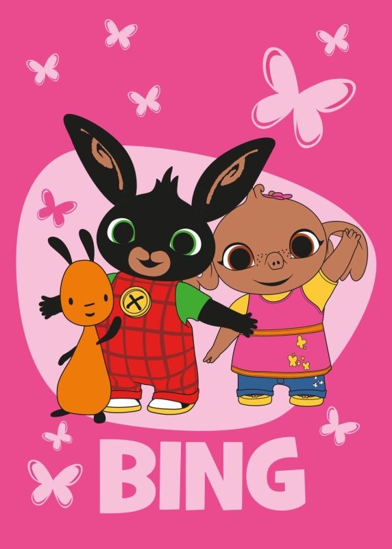 Fleece deka Králíček Bing Butterflies 100/150