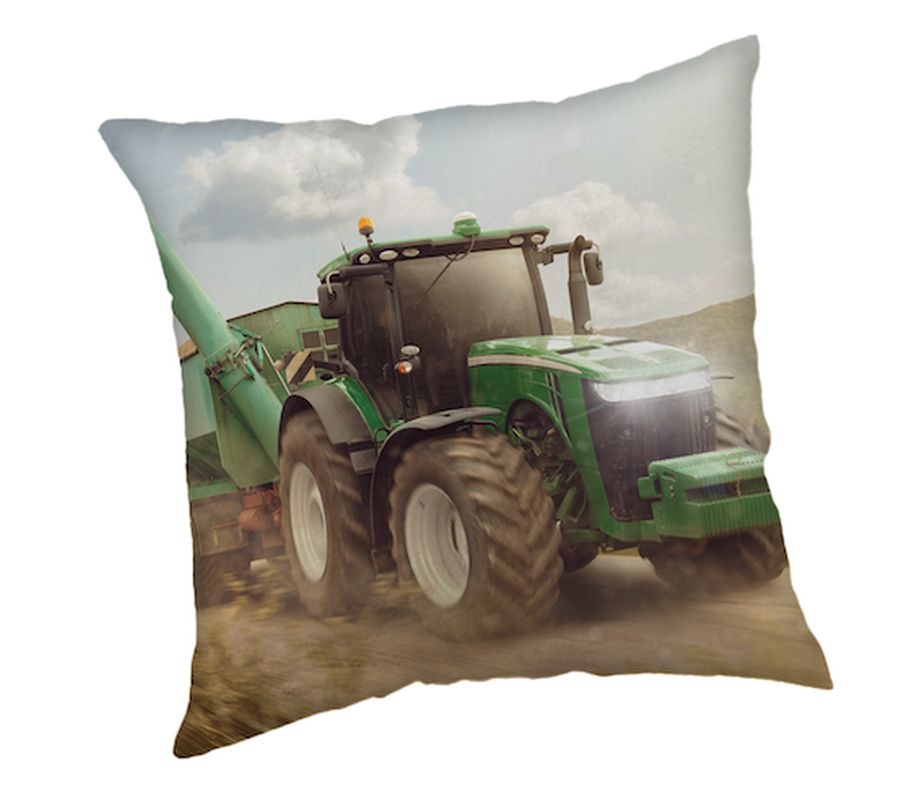 Povlak na polštářek Traktor green