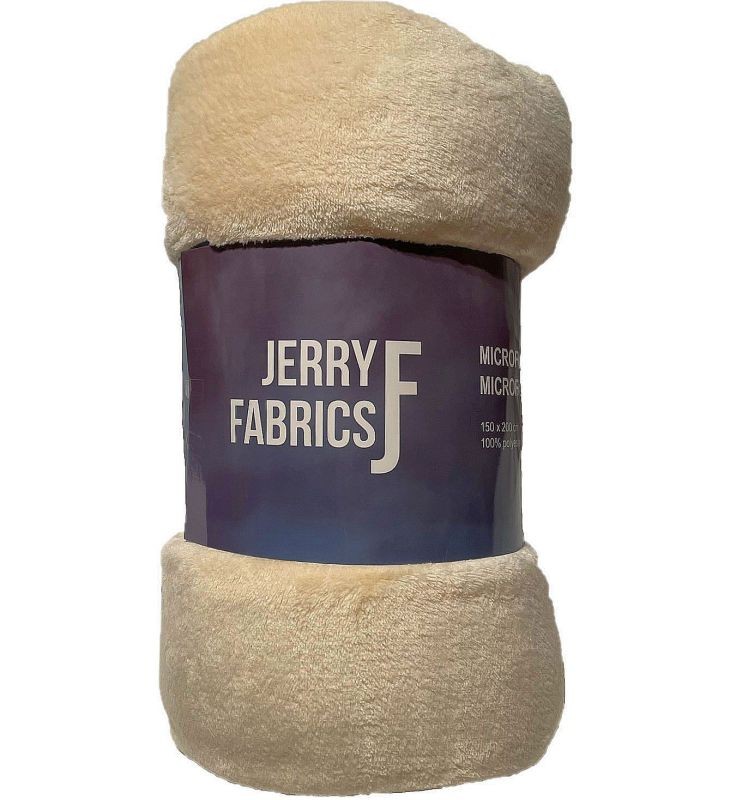 Plyšová deka Světle béžová super soft 150/200