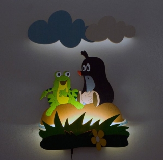 LED Lampička DoDo Krtek se žábou s dálkovým ovládáním