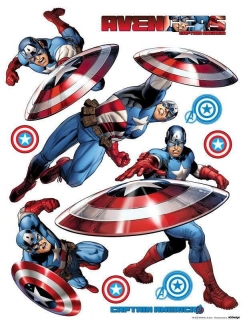 Maxi nálepka na zeď Avengers Captain America