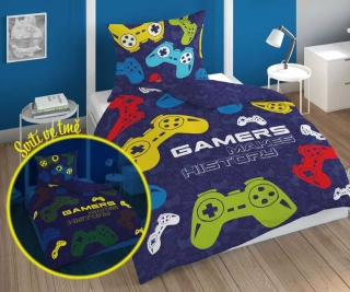Svítící Povlečení Gamers History