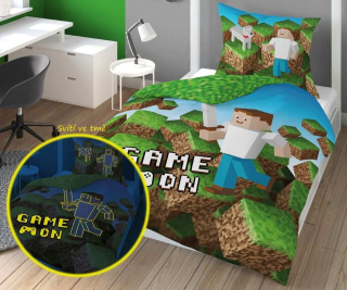 Svítící povlečení Kostičky Game On
