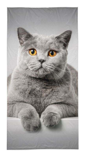 Osuška Kočka šedá