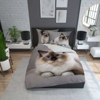 Francouzské povlečení kočka Birma kočka 220/200 cm