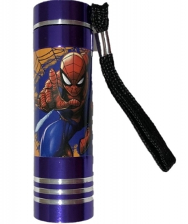 LED baterka Spiderman lila