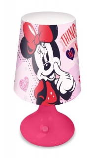 Noční stolní LED lampička Minnie růžová