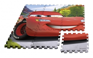 Pěnové puzzle na zem Cars 9 ks