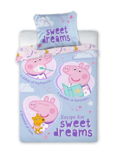 Povlečení do postýlky Peppa Pig sladké sny