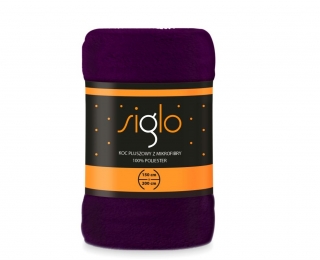 Plyšová deka fialová super soft 150/200