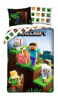 Povlečení Minecraft Farma animals