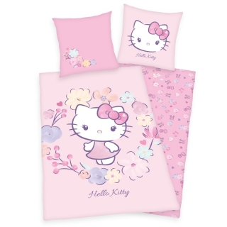 Povlečení Hello Kitty květy