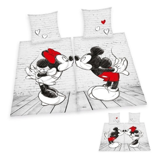 Sada povlečení na dvě postele Mickey a Minnie