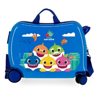 Dětský kufřík na kolečkách Happy Family Baby Shark MAXI