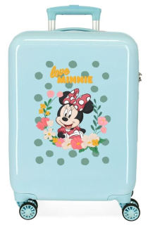 ABS Cestovní kufr Minnie Golden Days Blue 55 cm