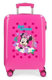 ABS Cestovní kufr Minnie Golden Days Pink 55 cm
