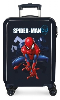 ABS Cestovní kufr Spiderman Action Blue 55 cm