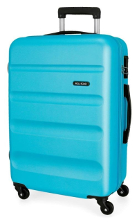 ABS Cestovní kufr Roll Road Flex Light Blue 65 cm