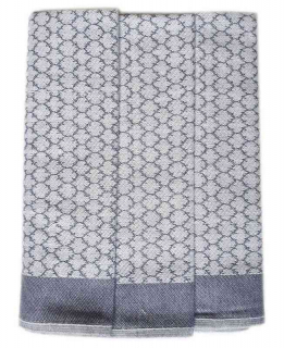 3 Kuchyňské utěrky z Egyptské bavlny vzor č.95 -tmavě šedé