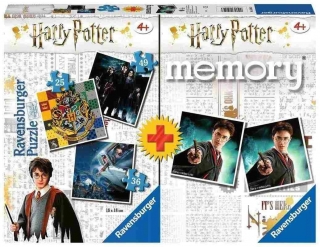 Puzzle Harry Potter 4v1 25,36,49 dílků + pexeso