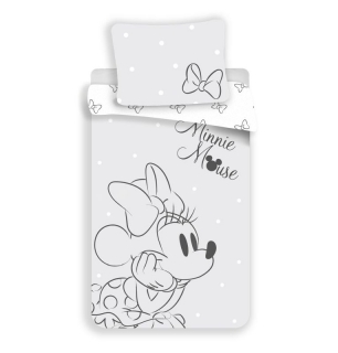 Povlečení Minnie Bows grey